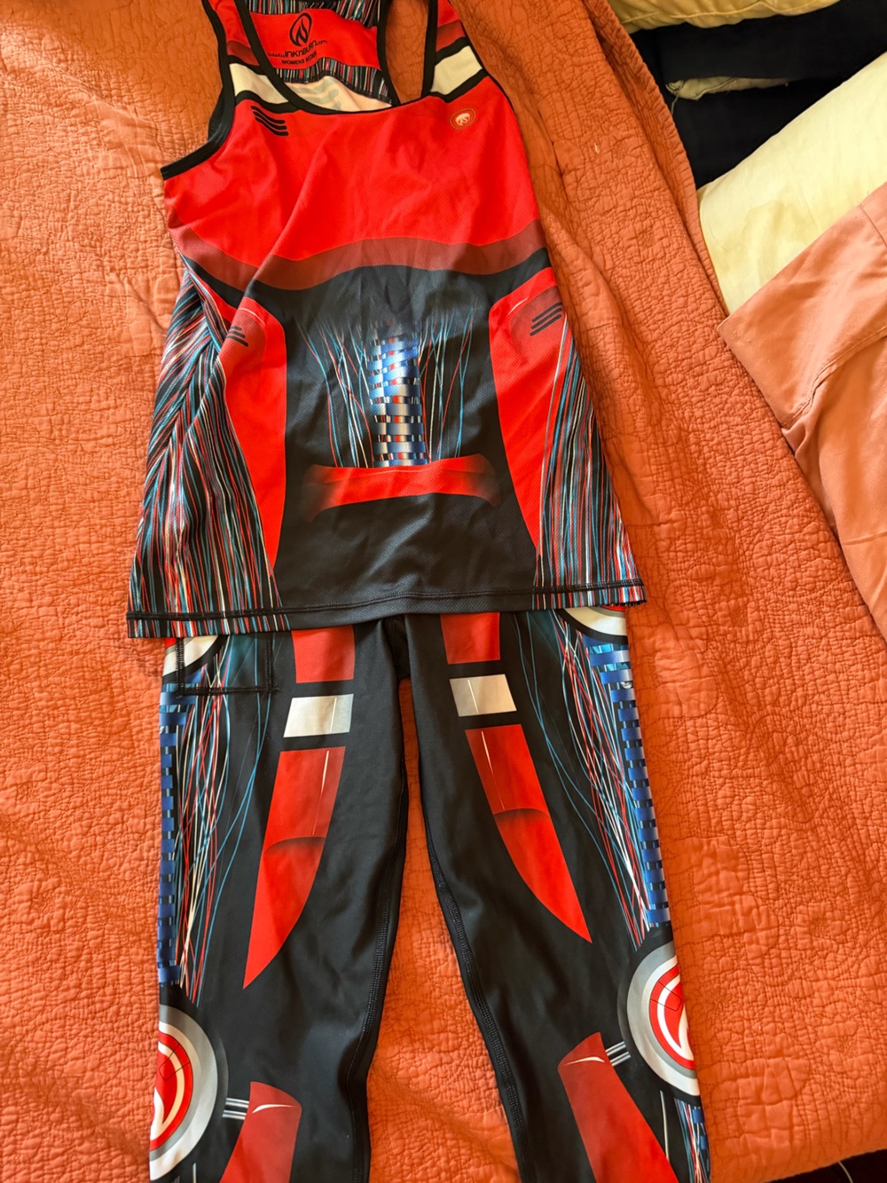 Inknburn Red and Black Robot Athletic Set -